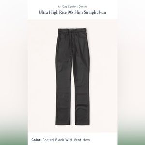 NWOT Abercrombie Ultra High Rise 90s Slim Straight Jean
24 X-Short (Like-new)